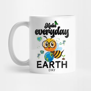 happy funny earth day 2024 gift april 22 Cute Teacher  Lover Rainbow Mug
